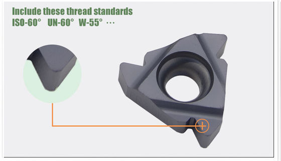 Inserção interna do carboneto do CNC do alto densidade para a série do NPT do torno do metal